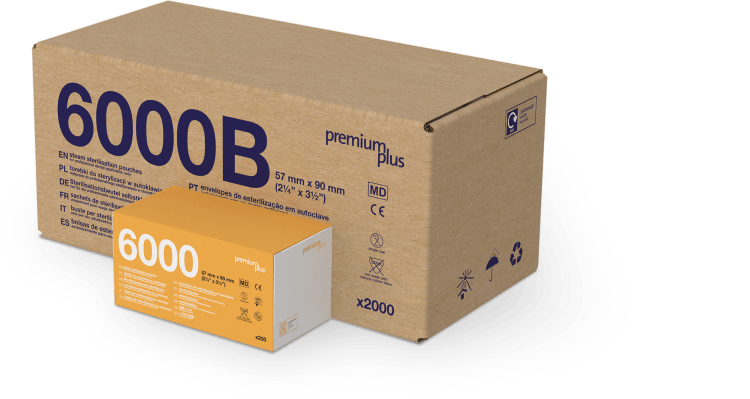 Sterilisationsbeutel Sterilisationstüten 57mm x 90mm / 200 Stück