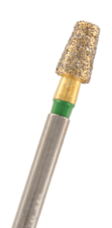 ZD-Diamant konisch Kante rund Körnung: Grün (grob, 1 Packung á 5 Stück)