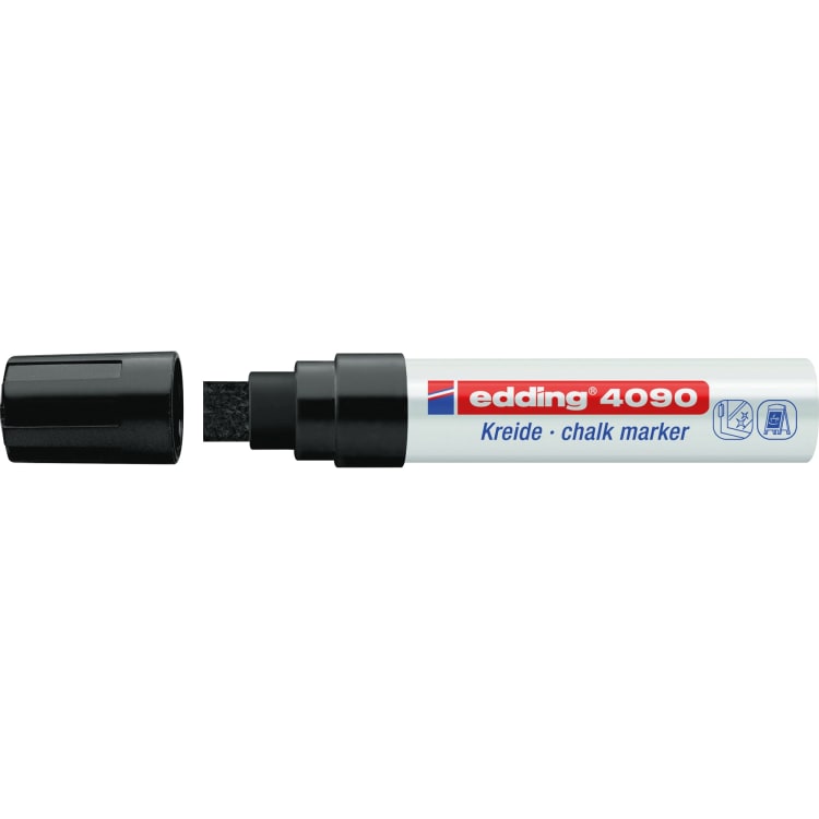 edding Kreidemarker 4090 4-15 mm Keilspitze schwarz