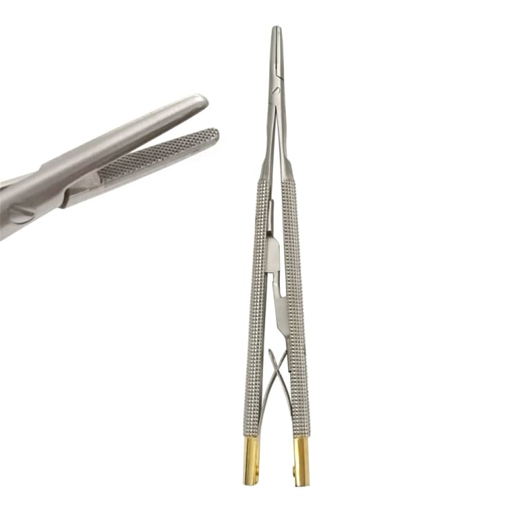 Castroviejo Needle Holder, TC, Length = 13 cm