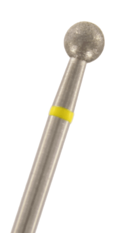 Diamant Kugel Körnung: Gelb (extra-fein, 1 Packung á 5 Stück)