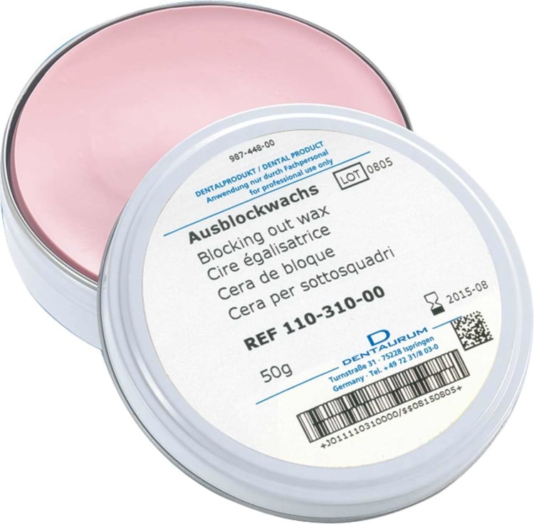 Ausblockwachs rosa 50G Ds