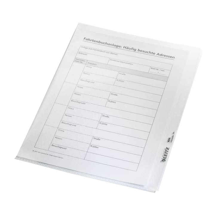 Leitz punched pocket Premium A5 0.15 mm PVC 100 pieces transparent