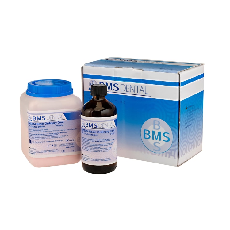 BMS Dental Hittehardende Kunsthars voor Protheses (500 g Poeder + 250 mL Vloeistof)