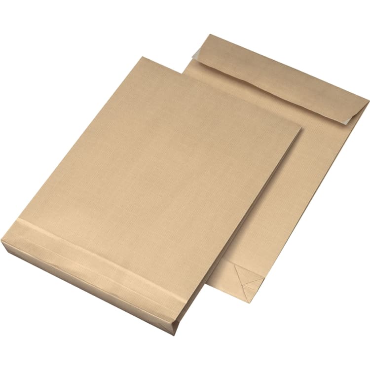 MAILmedia gusset envelope B4 40 mm 125 g peel & seal 100 pieces brown