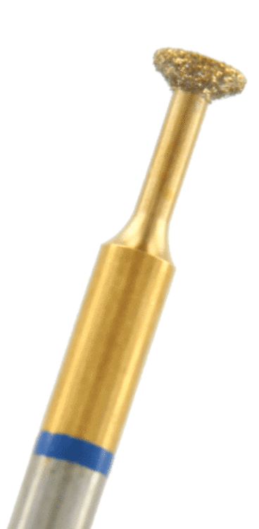 GOLD-Diamant umgek. Kegel Körnung: Blau (standard, 1 Packung á 5 Stück)