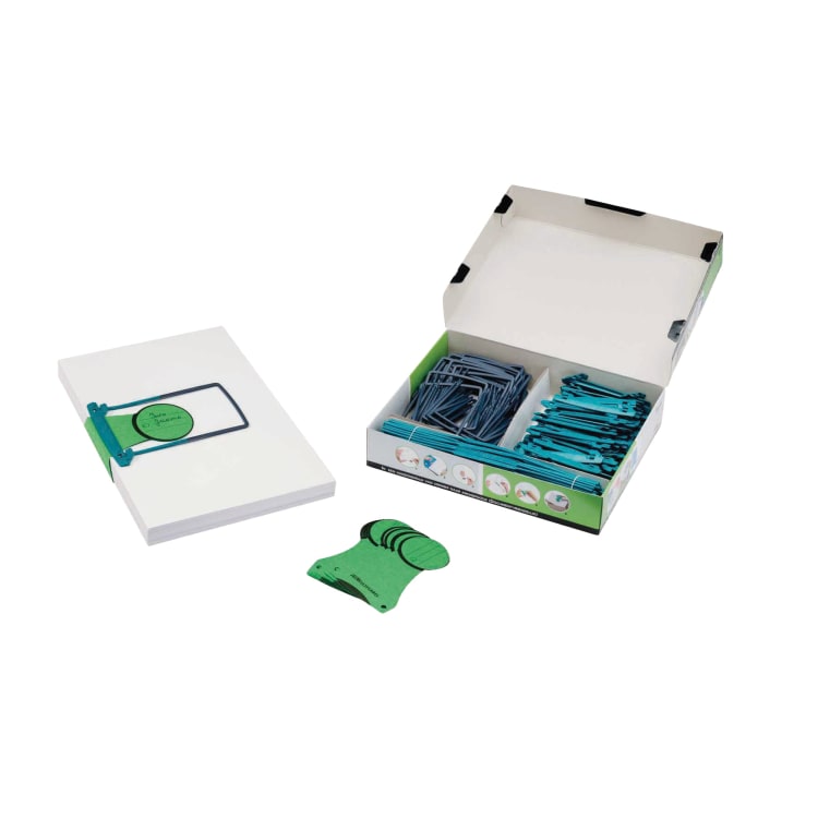 Jalema Abheftbügel Clipex + Labels 100 Stück grün