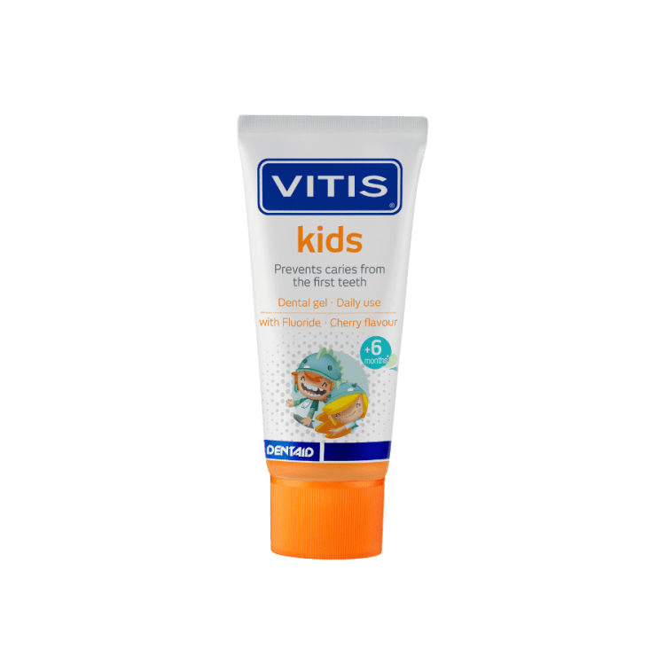 Vitis® Kids Tandgel Kersensmaak - Voorkom tandplak en cariës (50 mL)