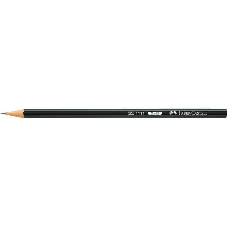 Faber-Castell pencil hexagonal 2B black
