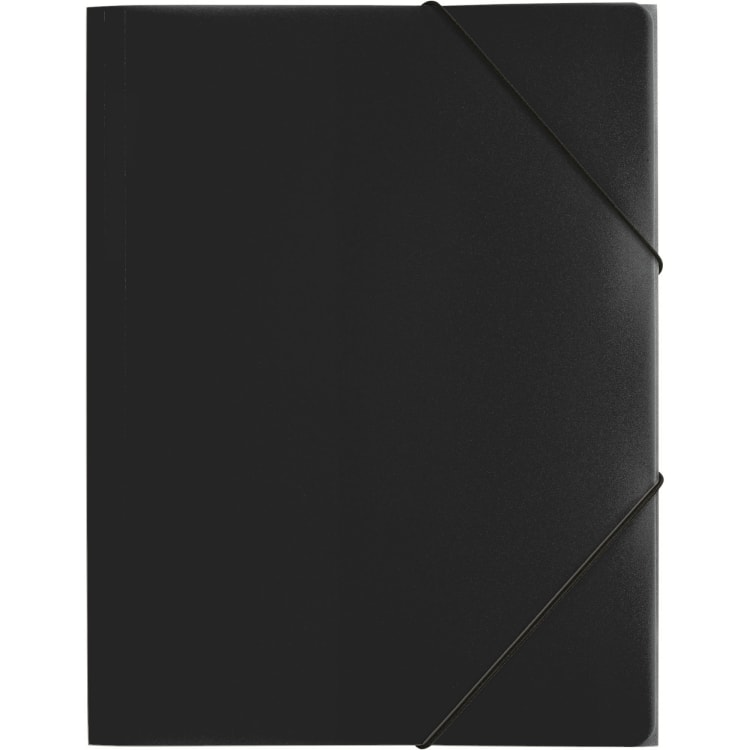 Pagna elastic folder A4 PP 3 flaps black