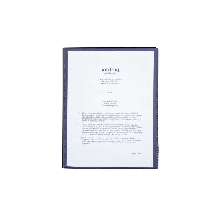 Display book A4 30 pockets polypropylene black