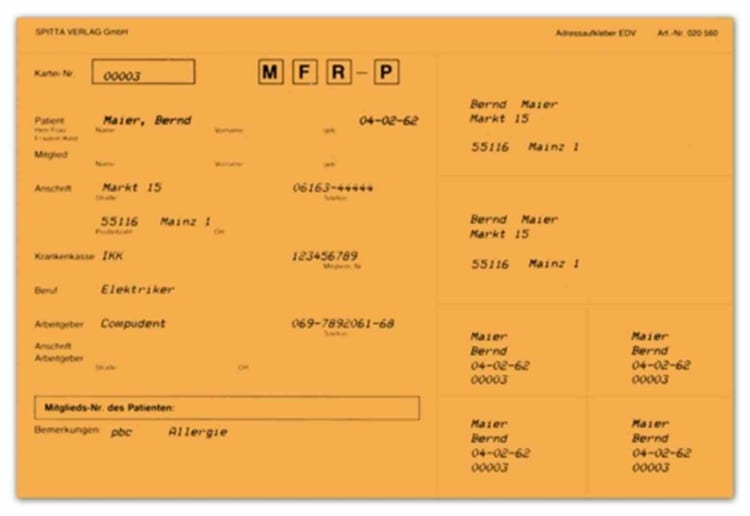 Anschriftaufkleber orange 560 100St