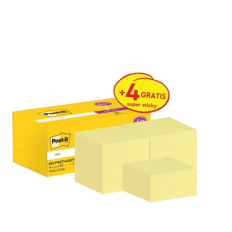 Post-it Haftnotiz Super Sticky Notes Promo gelb