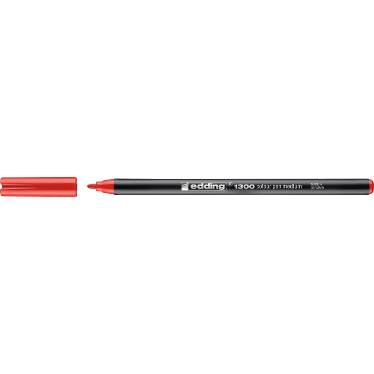 edding fibre-tip pen 1300 colourpen 2 mm red