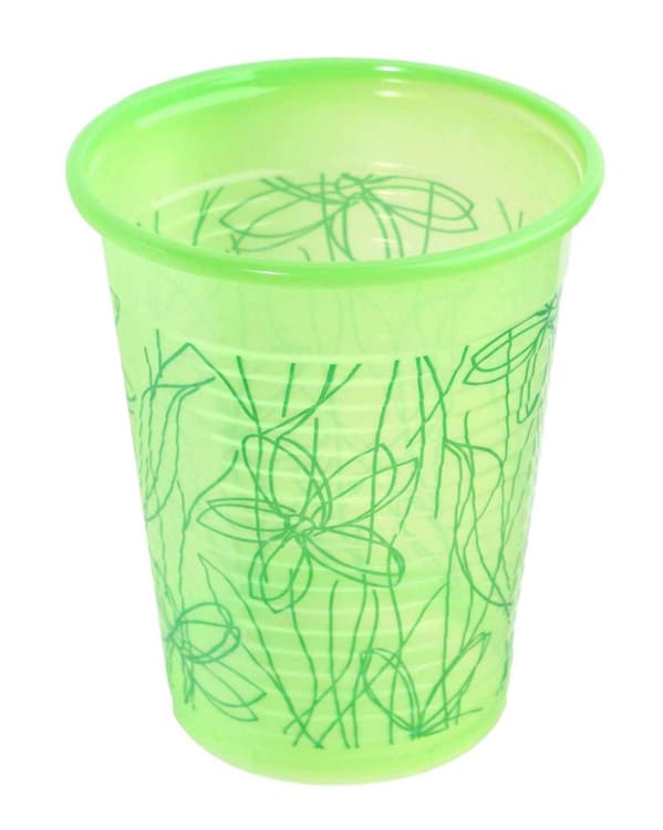 Smartdent Mouth Rinse Cups Flower Green