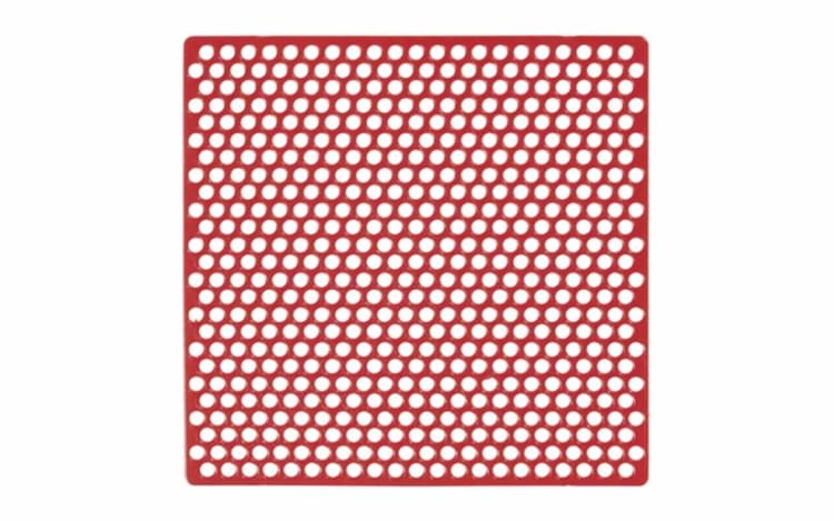 Rundlochgitter rot 7,1x7,0cm 20St