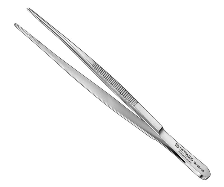 Anat. Pinzette, 14, 5 cm, gerade, schmal