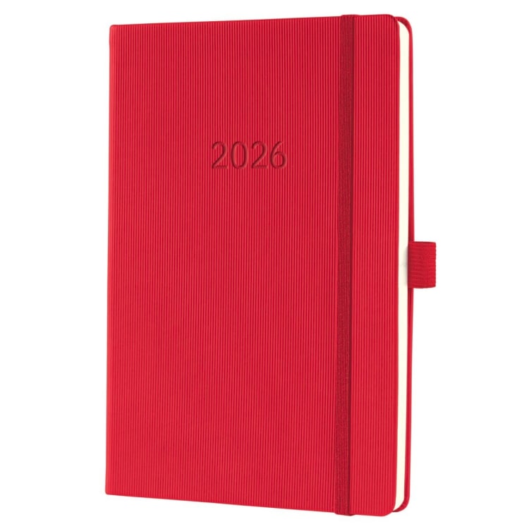 Sigel weekly planner Conceptum 2026 A5 1 week/2 pages 192 pages red
