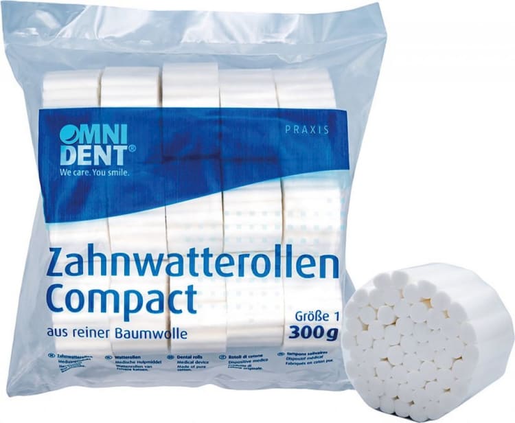 Omnident Zahnwatterollen Compact Gr. 1