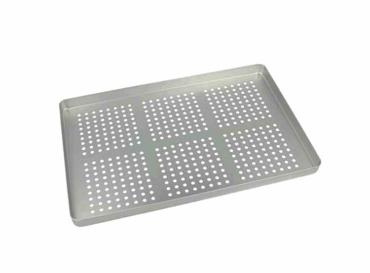 Norm-Tray Boden gelocht silber