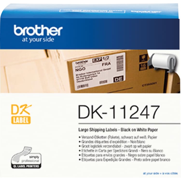 Brother Etikett DK11247 103x164 mm 180 Stück weiß