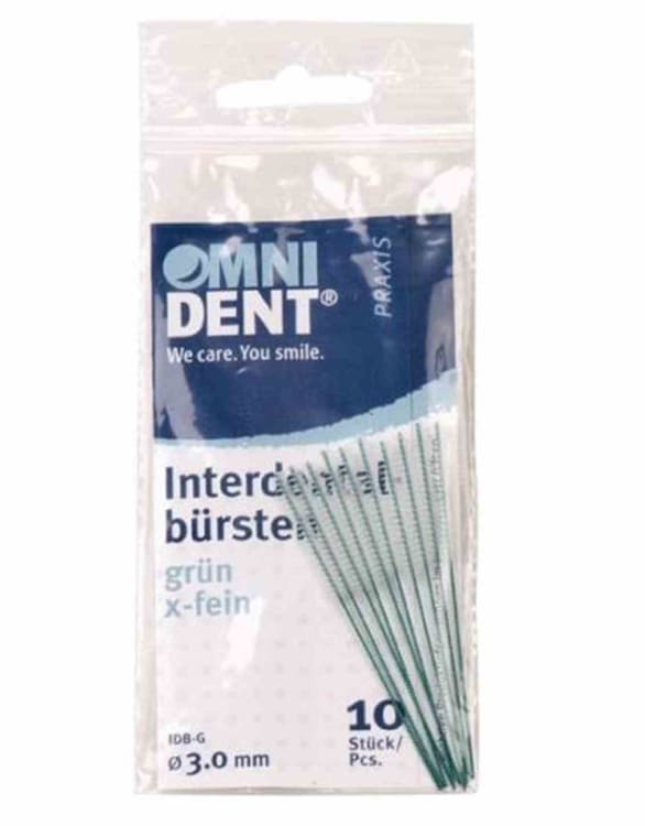 Omnident Interdental Brushes Green X-fine