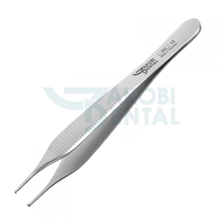 Tissue pliers Adson TP 42, surgical 1x2, total length 120mm, stainless steel 