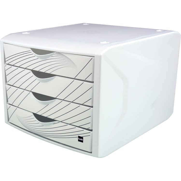 helit drawer unit Chameleon 4 drawers A4/C4 white