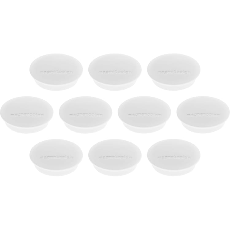 magnetoplan magnet Discofix Junior 34 mm 10 pieces white