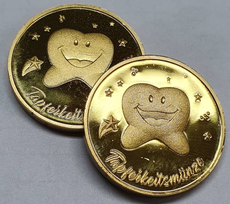 Tapferkeitsmünze Happy Zahn (30 St.)