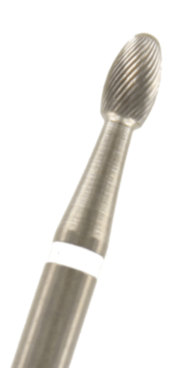 Hartmetall Finierer Eiform Verzahnung: 30 Schneiden (extra-fein, 1 Packung á 5 Stück)