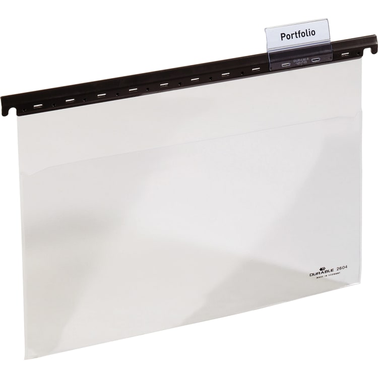 Durable display pocket A4 open at top transparent