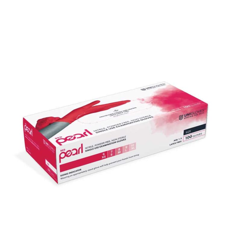 Nitril Red Pearl XL 100St