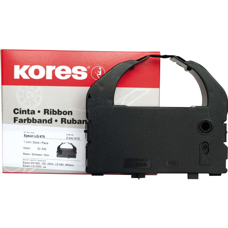 Kores ink ribbon size 642 compatible with Epson EX 800 black