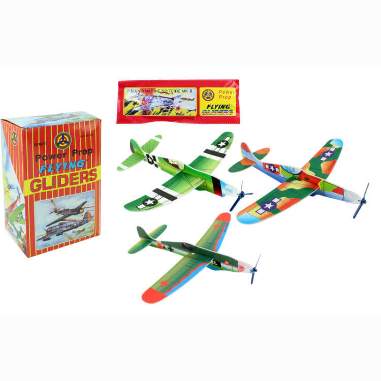 Styropor-Flieger m. Propeller (48 St.)