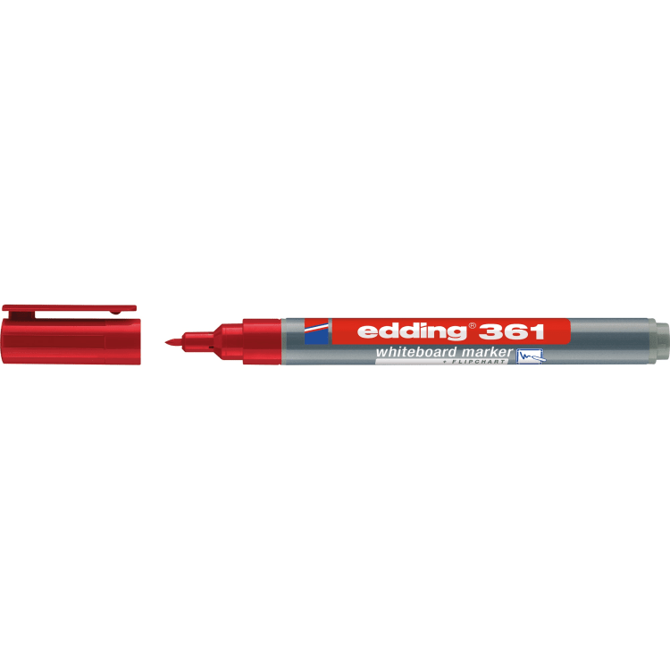 edding whiteboard marker 361 red