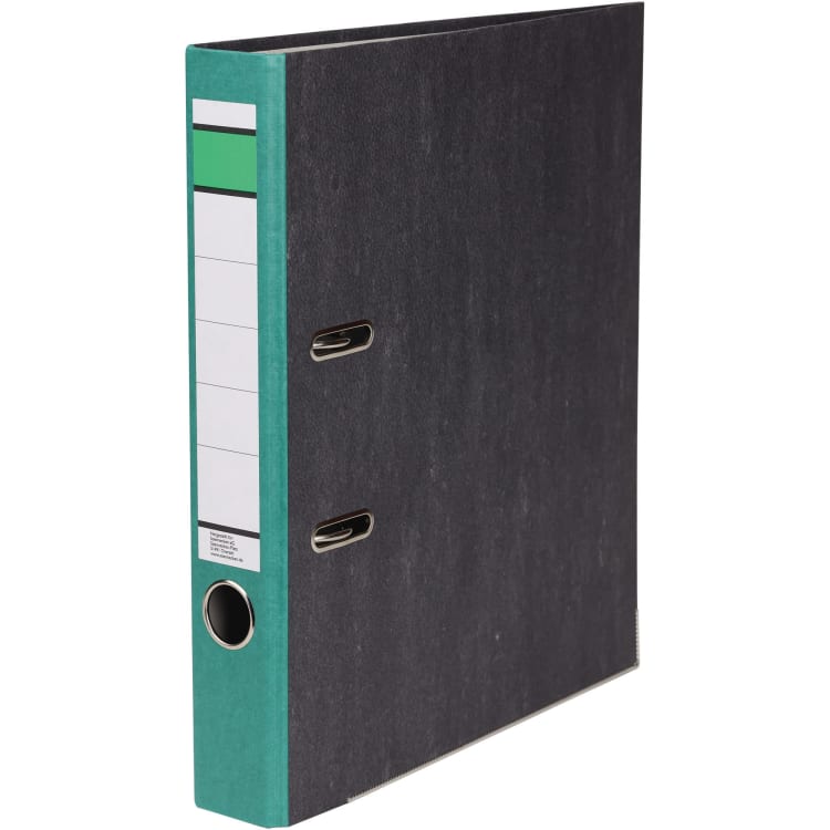 Ring binder A4 50 mm recycled board green