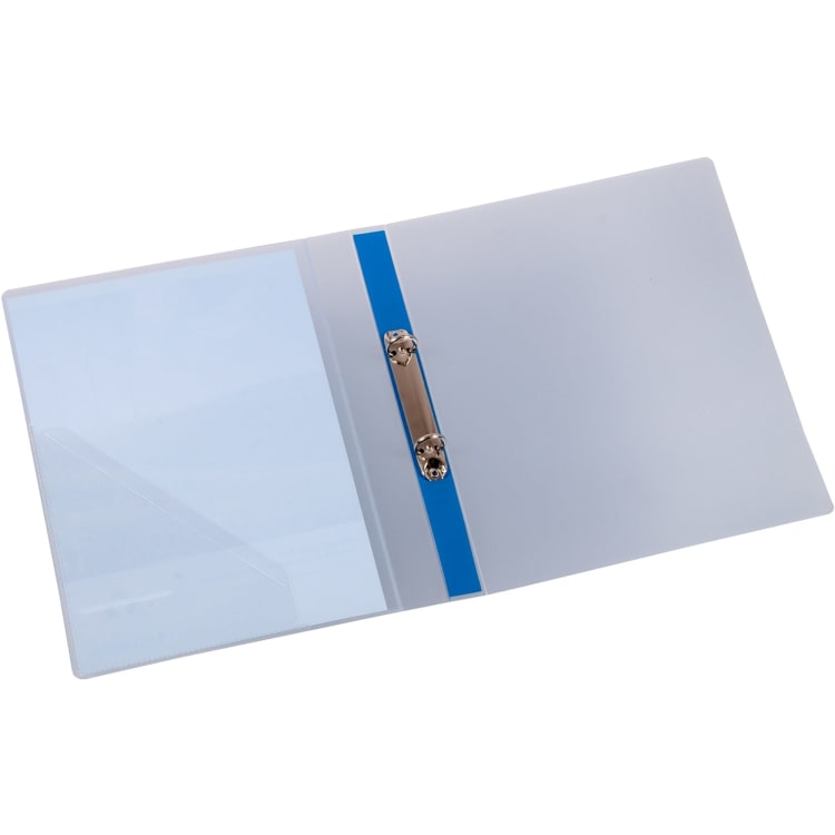 Eichner ring binder A4 2 rings 25 mm transparent blue