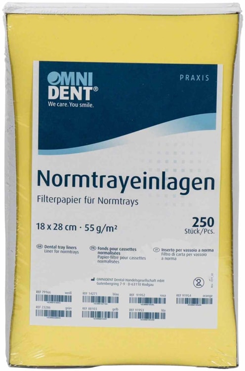 Omnident Normtrayeinlagen Yellow