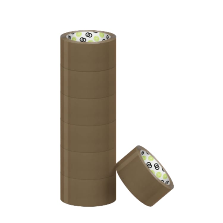 Soennecken oeco packing tape 50 mm x 66 m 6 pieces brown