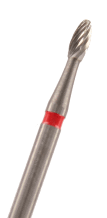 Hartmetall Finierer Eiform Verzahnung: 8 Schneiden (standard, 1 Packung á 5 Stück)