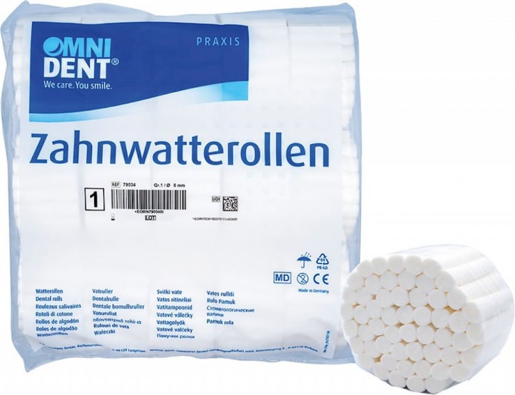 Omnident Zahnwatterollen Gr. 1