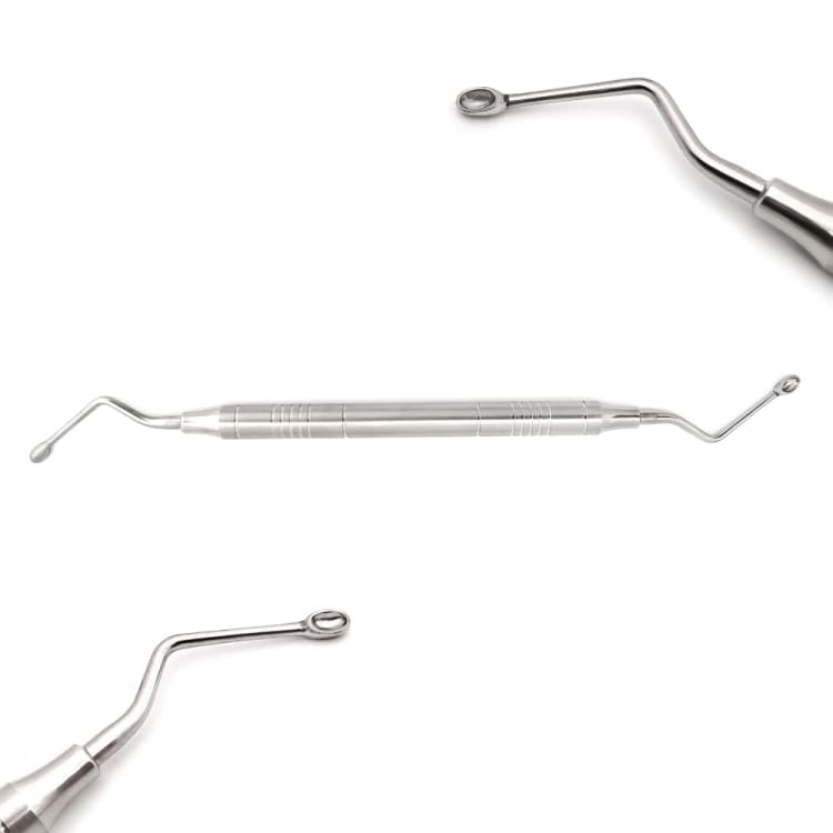 Sharp Spoon Excavator, Handle Ø 8 mm, Fig. 1