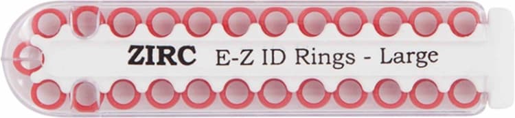 EZ-ID Markierungsringe groß rot 25St