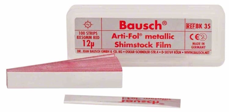 Bausch Arti-Fol® Metallic 12µ 1-seitig , 100 Blatt - 8mm Breit - Red