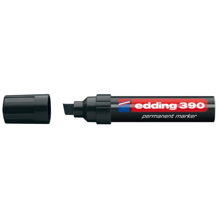edding Permanentmarker 390 4-12 mm Keilspitze nachfüllbar schwarz