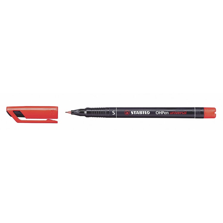 Stabilo OHP marker OHPen S 0.4 mm permanent red