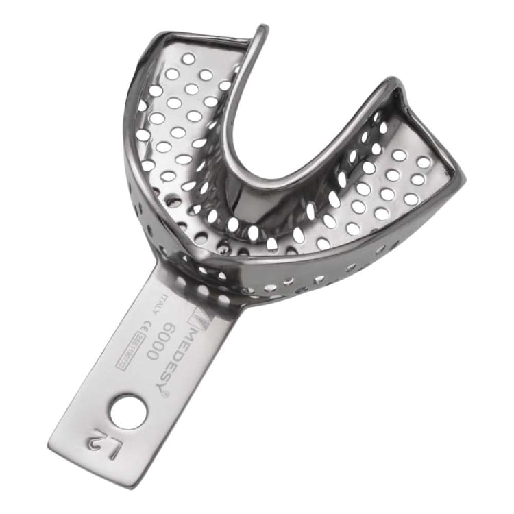 Impression tray, Rim-Lock, perforated, L2, lower jaw XS