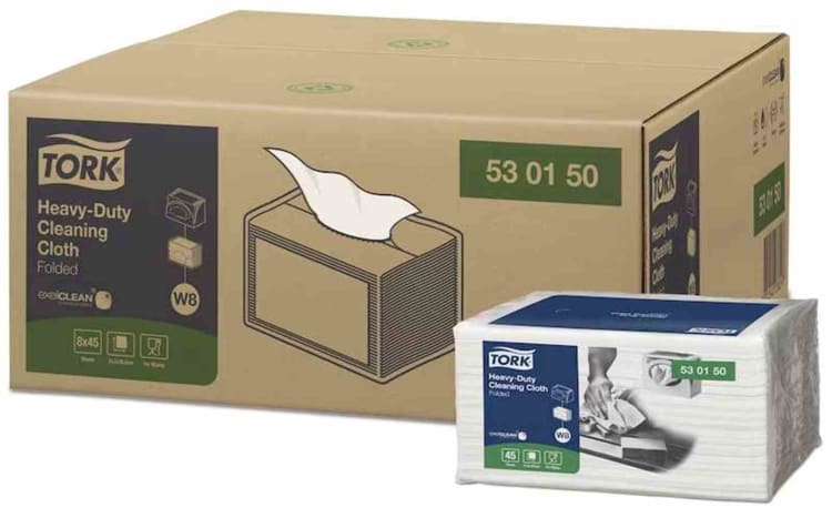 Essity TORK® Extra Strong Cleaning Cloths W8 19.3x16cm White