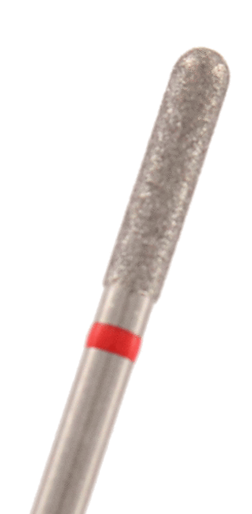 Diamant Zylinder rund Körnung: Rot (fein, 1 Packung á 5 Stück)